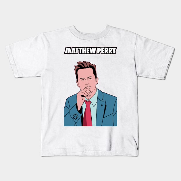 Matthew Perry Kids T-Shirt by bmron